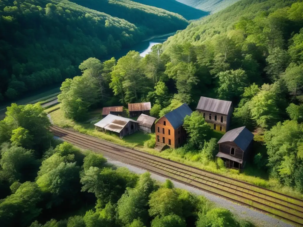 Explora la belleza desolada de Thurmond, West Virginia, una ciudad fantasma llena de historia y misterio.