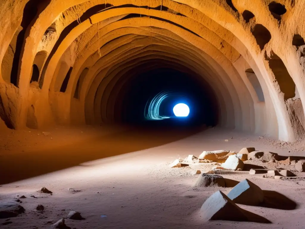 Explora la historia de la ciudad subterránea Coober Pedy en esta imagen de las intrincadas minas de ópalo abandonadas.