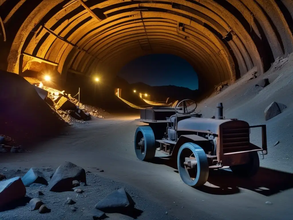 Explora las misteriosas minas abandonadas Chile con su vasta red de túneles y restos de maquinaria minera, evocando la historia y la desolación.